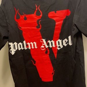 Vlone Palm Angels Red black tshirt size medium